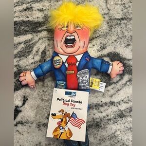 NWT- Trump Dog Chew Toy : FUZZU Political Parody Dog Toy